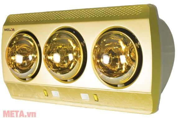 Đèn sưởi nhà tắm 3 bóng Milor ML6003