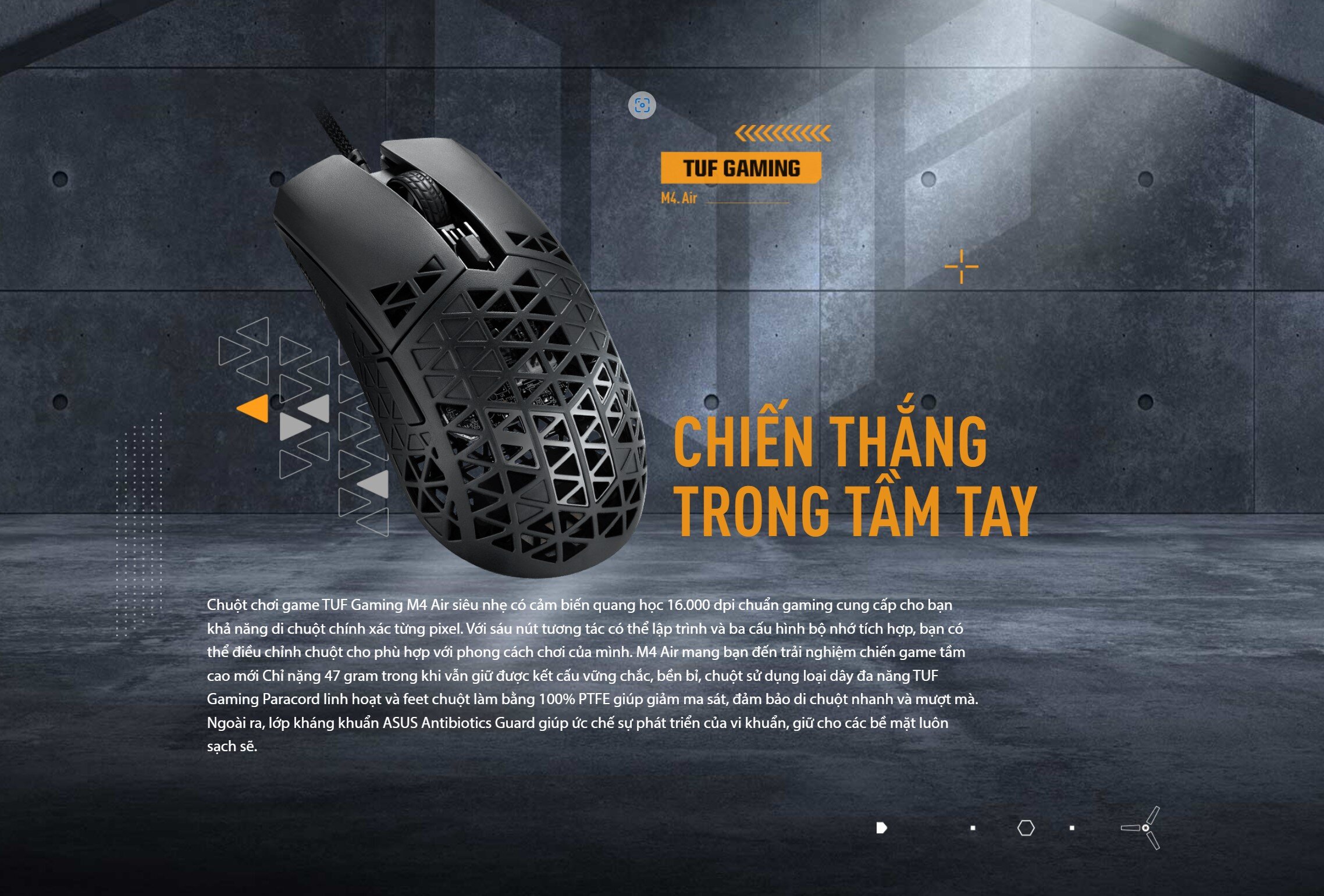 Chuột game Asus TUF M4 Air (USB)