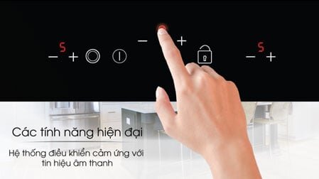 Bảng điều khiển cảm ứng với tín hiệu âm thanh Bếp từ hồng ngoại