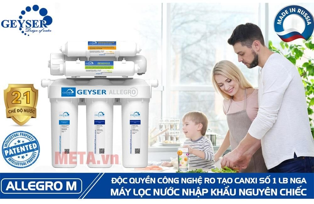 Máy lọc nước RO Geyser Allegro M (cho 2 nguồn nước ra)