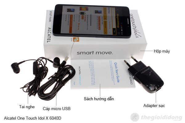 Điện thoại Alcatel One Touch Idol X 6040D