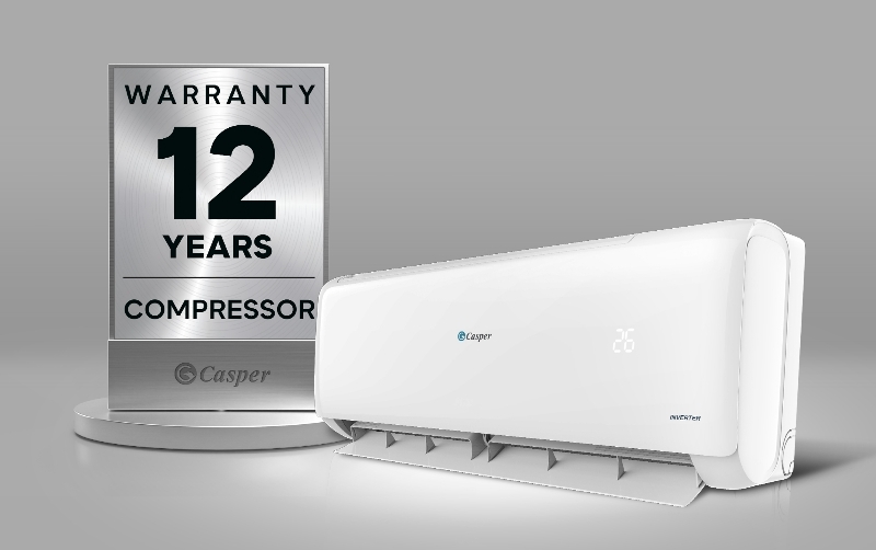 Điều hòa Casper Inverter 9000 BTU 1 chiều TC-09IS36 gas R-32 7 Điều hòa Casper Inverter 9000 BTU 1 chiều TC-09IS36 bảo hành chính hãng