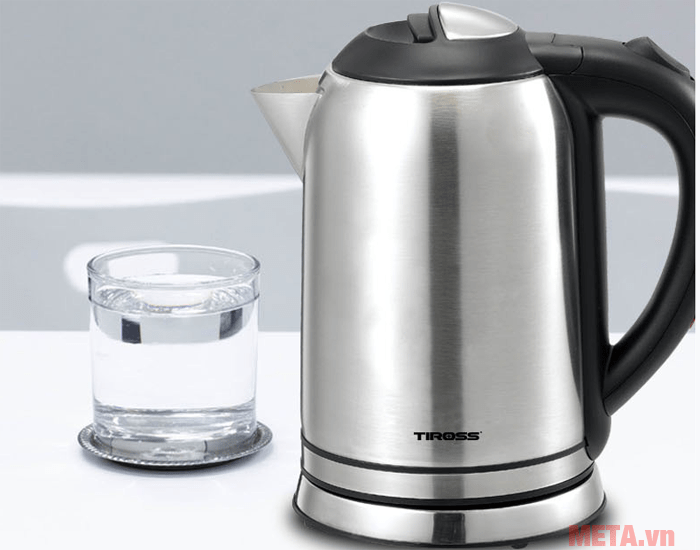 Ấm đun nước siêu tốc inox 304 Tiross TS1367 (1 lít) Ấm đun nước siêu tốc inox 304 Tiross TS1367 (1 lít)
