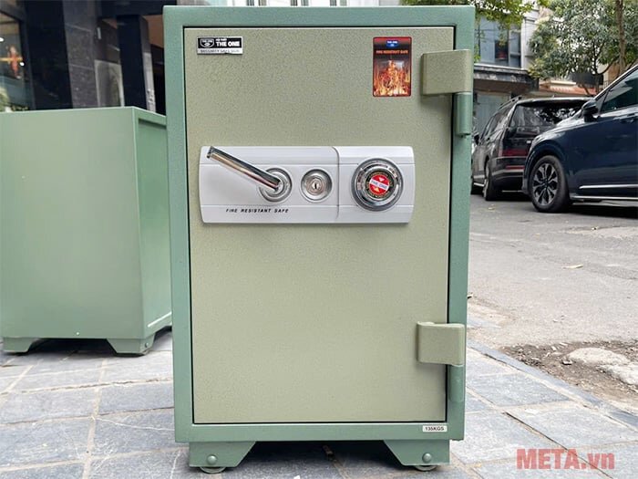 Ảnh thực tế két sắt chống cháy Hòa Phát KS135K1C1 Két sắt chống cháy Hòa Phát KS135K1C1