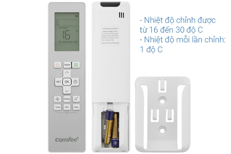 Điều hoà Comfee Inverter 12000 BTU 1 chiều CFS-13VAF gas R-32 3 Điều hoà Comfee Inverter 12000 BTU 1 chiều CFS-13VAF