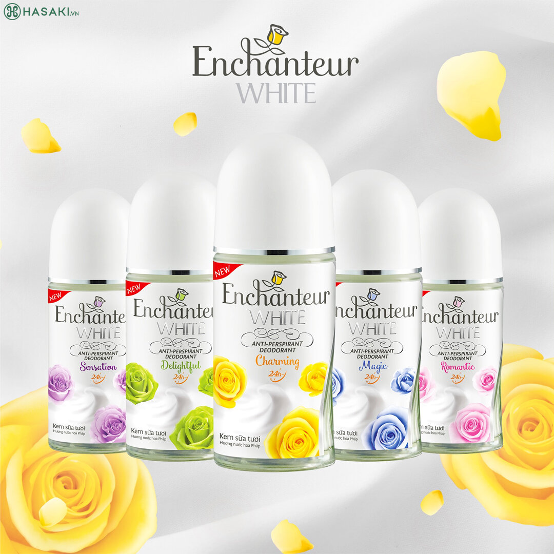 Lăn Khử Mùi Enchanteur Sáng Da 50ml 