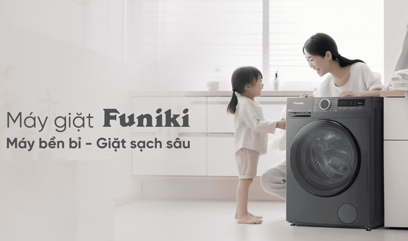 Máy giặt Funiki Inverter 8.5 kg HWM F885ADG 5 Máy giặt Funiki Inverter 8,5 kg HWM F885ADG cá nhân hóa