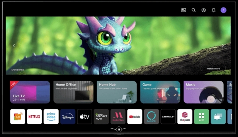 Smart Tivi LG 4K 65 inch 65UR8050PSB 7 Smart Tivi LG UHD 4K 65 inch 65UR8050PSB hệ điều hành