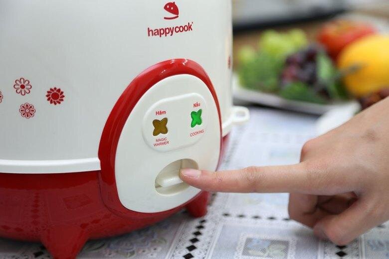 Nồi cơm điện Happycook 1.2 lít HC-120 Đỏ Nồi cơm điện Happycook 1.2 lít HC-120 Đỏ