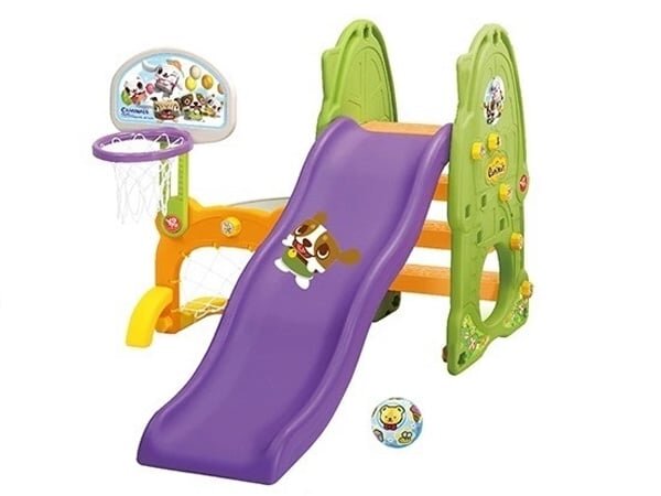 Hình ảnh cầu trượt bóng rổ cột goal 4 in 1 (Y1225)