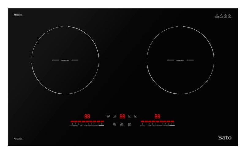 Bếp từ Sato SIH821 N8 (B) tích hợp công nghệ Inverter thông minh (ảnh: sato).