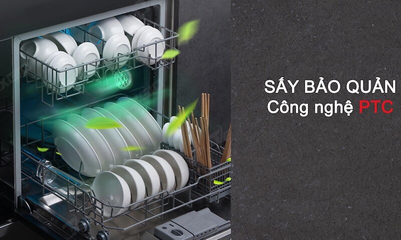 Máy rửa chén Texgio TGUMF11S được trang bị 6 chương trình rửa chuyên biệt
