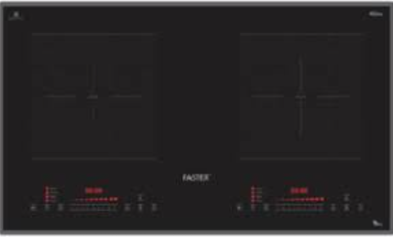 Thiết kế của bếp từ đôi lắp âm Faster FS-889 Plus