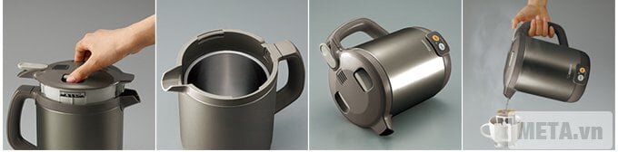 Bình đun nước siêu tốc Zojirushi CK-EAQ10 có dung tích 1 lít