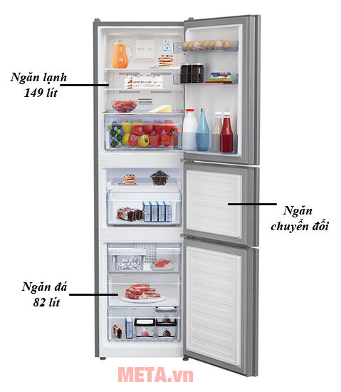 Tủ lạnh Inverter Beko RTNT290E50VZX 284 lít