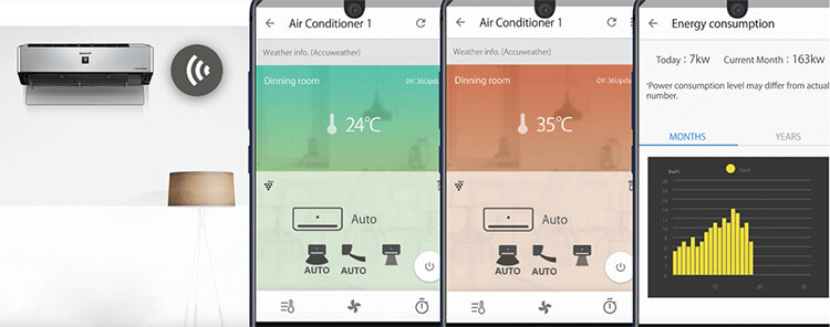 Điều hòa Sharp AH-XP10VXW IOT J-Tech Inverter, 1 chiều, 8500BTU