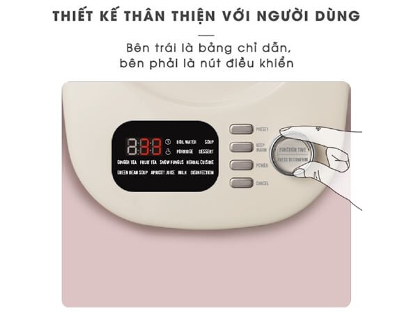 Bảng điều khiển dễ thao tác