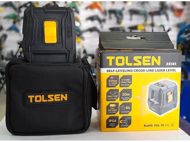 Máy cân mực laser có nút khóa tia Máy cân mực laser