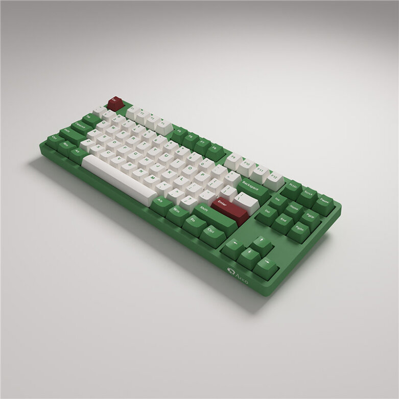 Bàn phím cơ Akko 3087 v2 DS Matcha Red Bean | Chất liệu chất lượng