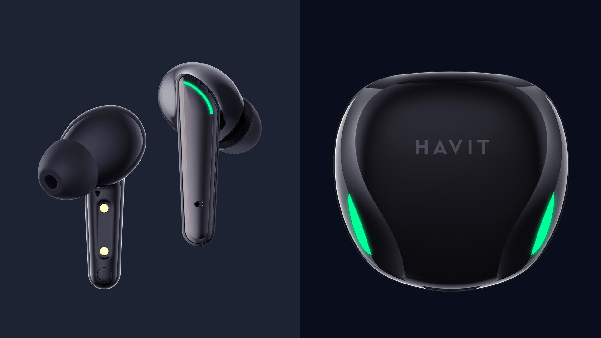 Tai nghe Bluetooth True Wireless Havit TW920 Đen