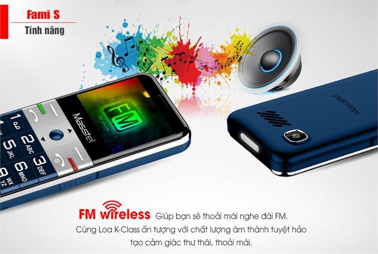 Điện thoại Masstel Fami S - Gold