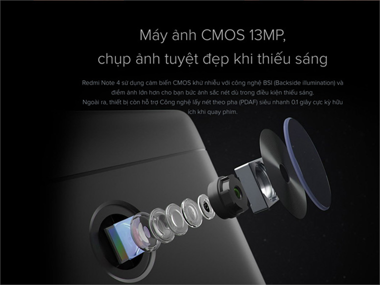 Điện thoại Xiaomi Redmi Note 4 (RAM 4GB) Grey Điện thoại Xiaomi Redmi Note 4 (RAM 4GB) Grey