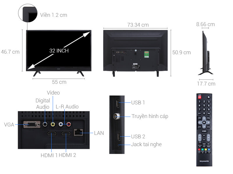Smart Tivi Skyworth 32 inch 32S3A Smart Tivi Skyworth 32 inch 32S3A
