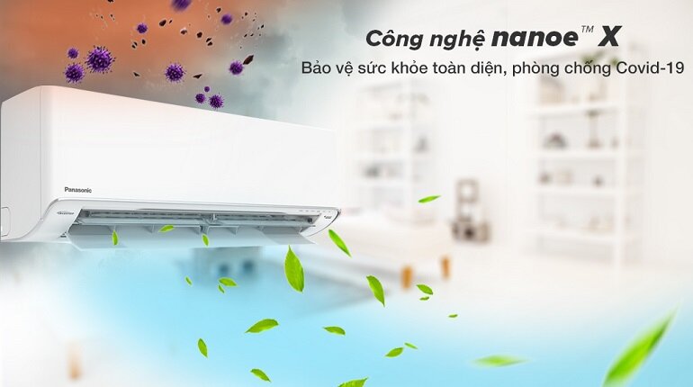 Điều hòa Panasonic Inverter 12000 BTU 1 chiều U12XKH-8 gas R-32