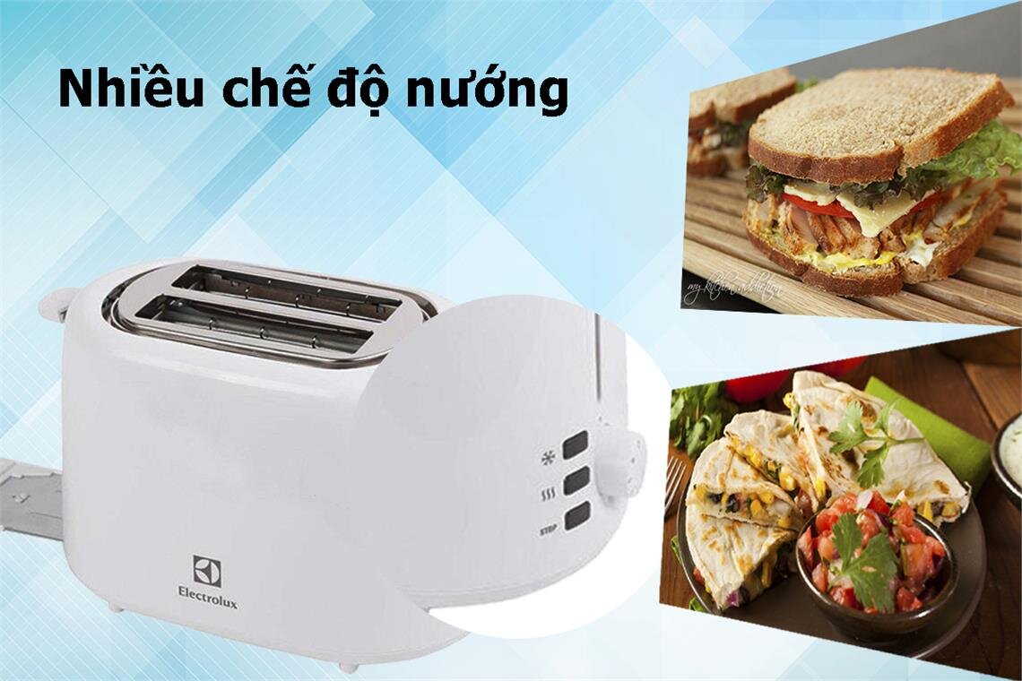 Máy nướng bánh mì Electrolux ETS1303W 730W