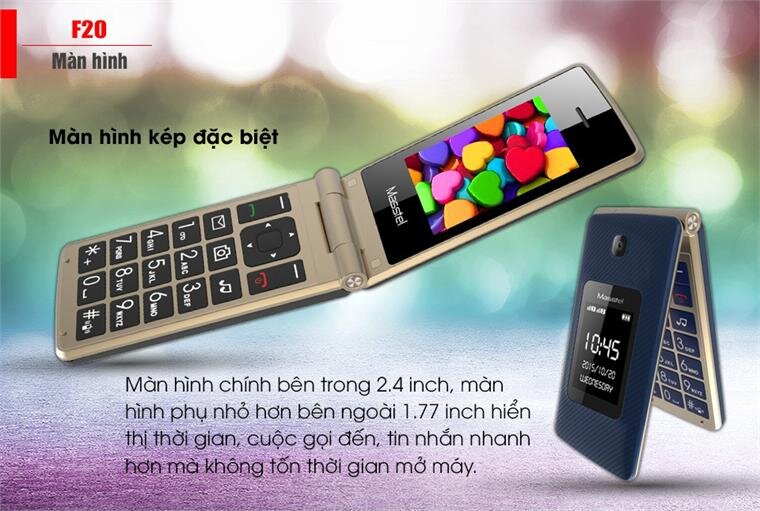 Điện thoại Masstel F20 Navy Điện thoại Masstel F20 Navy