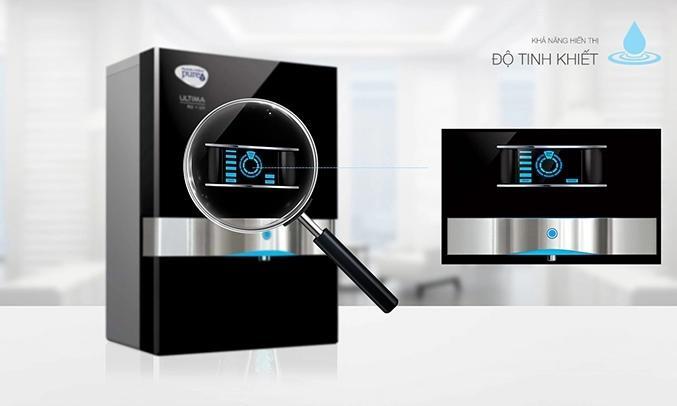 Máy lọc nước Unilever Pureit Mineral RO+UV hiển thị độ tinh khiết