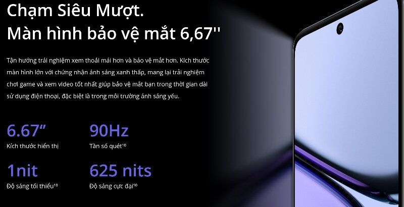 Điện thoại Realme C65 8GB/128GB màn hình