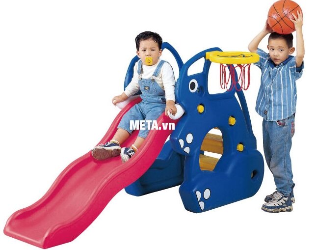 Cầu trượt con voi có rổ bóng SL-02A