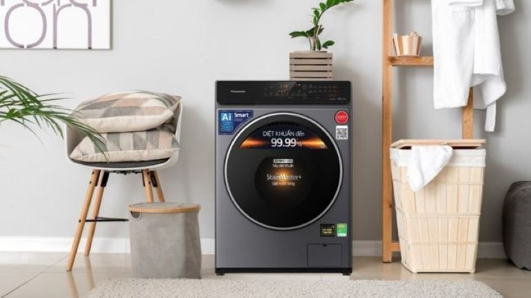 Máy giặt sấy Panasonic lồng ngang Inverter 10 kg NA-S106FC1LV