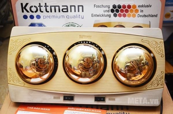 Đèn sưởi nhà tắm Kottmann 3 bóng K3BH Đèn sưởi nhà tắm Kottmann 3 bóng K3BH