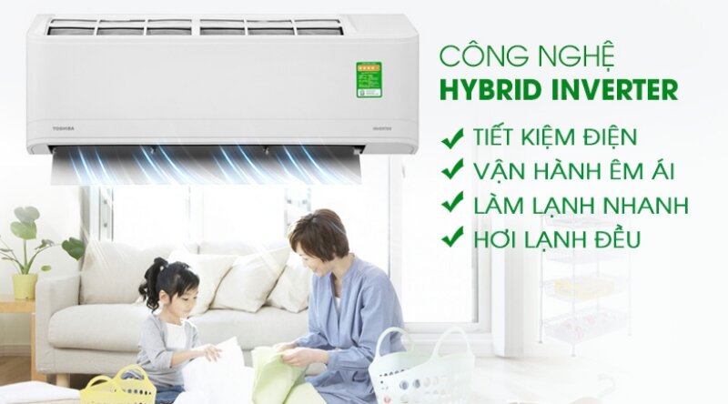 điều hòa Toshiba 9000 BTU 1 chiều Inverter RAS-H10X2KCVG-V