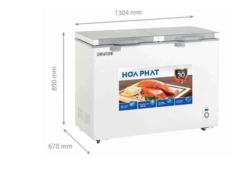 Tủ đông Hòa Phát 1 ngăn 352 lít AD6352.T1