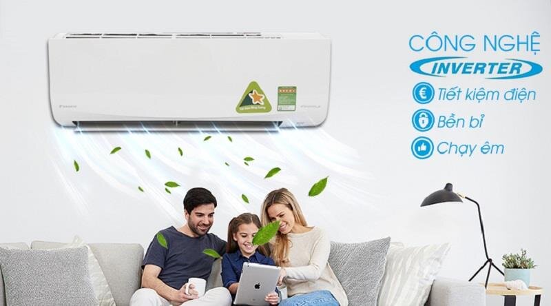 Điều hòa Daikin 1 chiều Inverter FTKQ25SAVMV 9000BTU