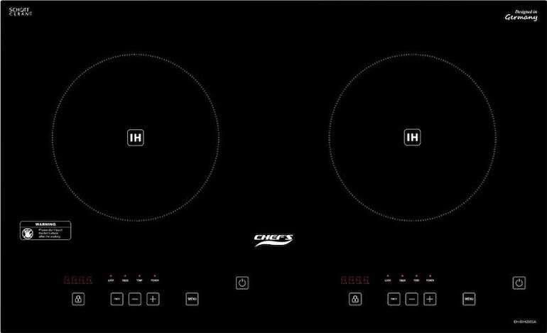 Thiết kế của bếp từ đôi Chef's eh-dih2000a