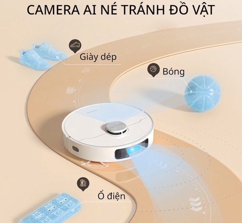 Dreame L10S Ultra SE sử dụng công nghệ cảm biến tránh vật cản (Ảnh: mivietnam).