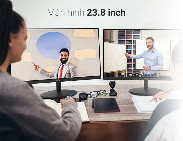 Màn hình MSI PRO MP242 23.8 inch, linh động xoay các chiều ngang dọc