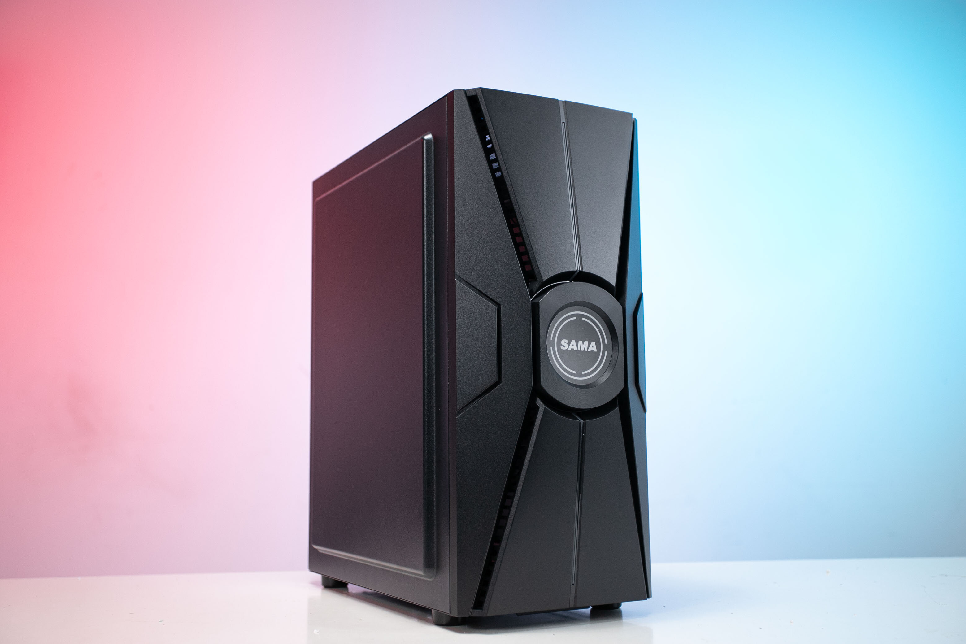 Vỏ Case SAMA 1883 (Mid Tower/Màu Đen/ Kèm sẵn 1 Fan)