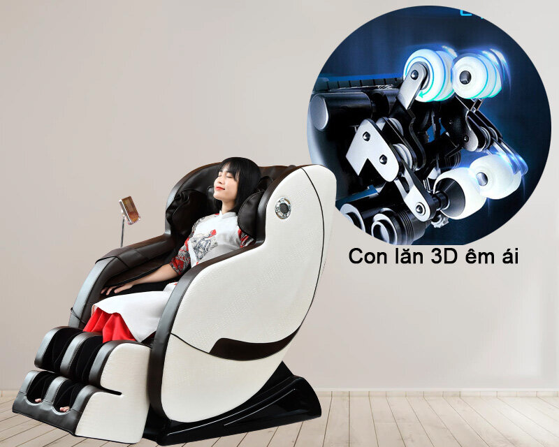 Queen Crown QC T1-9 có con lăn 3D êm ái