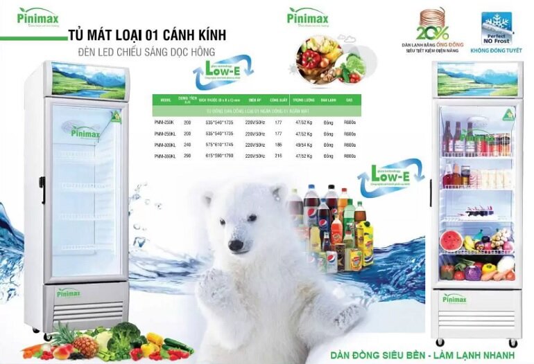Tủ mát Pinimax PNM-359KL 350 lít