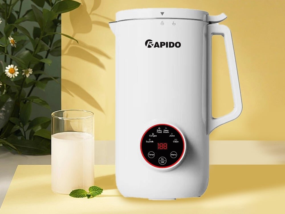 Máy làm sữa hạt Rapido sẽ ngắt điện khi mở nắp Máy làm sữa hạt Rapido