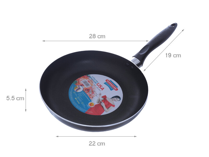 Chảo nhôm chống dính 28 cm Sunhouse CS28 Chảo nhôm chống dính 28 cm Sunhouse CS28