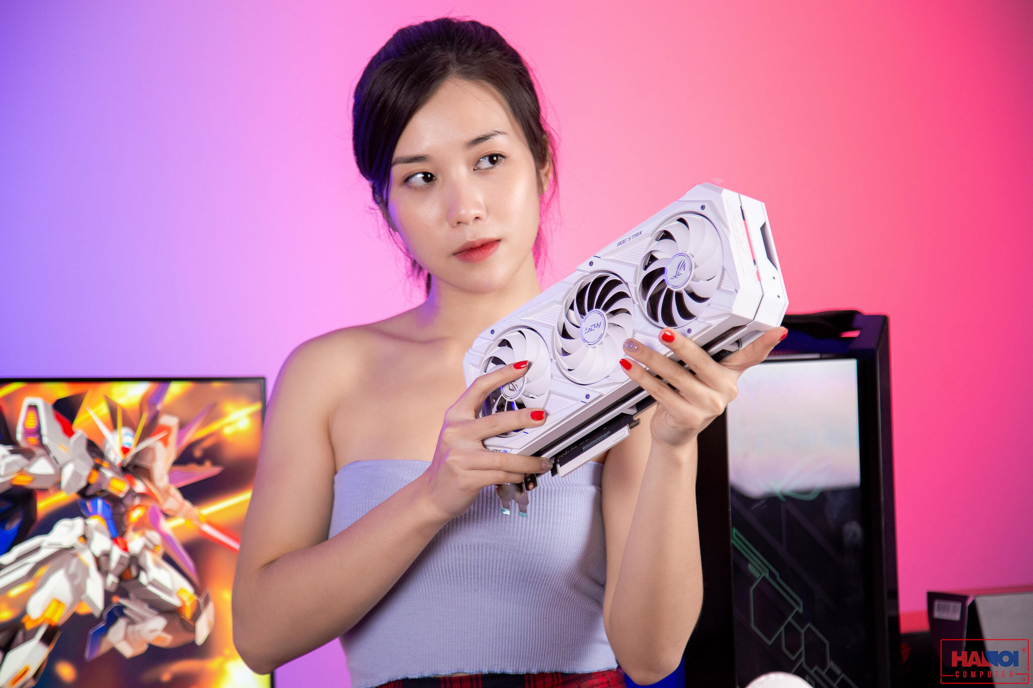 Card màn hình Asus ROG STRIX-RTX 3080-O10G-V2-WHITE