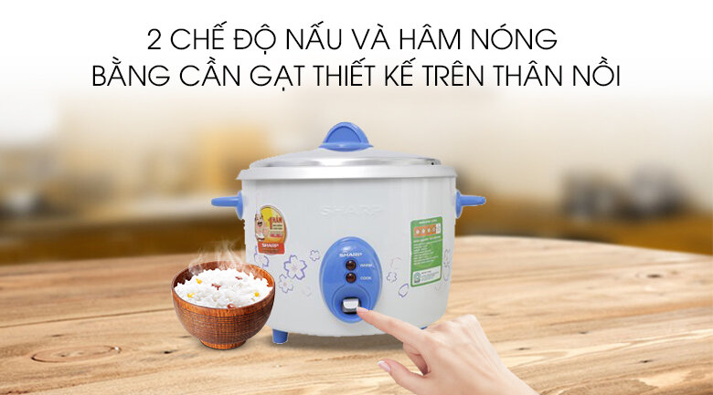 Nồi cơm Điện Sharp 1.8 lít KSH-D19V Nồi cơm Điện Sharp 1.8 lít KSH-D19V