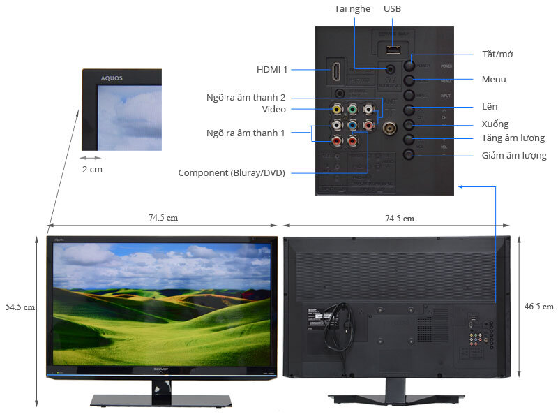 Tivi LED Sharp LC-32LE153M 32 inch Tivi LED Sharp LC-32LE153M 32 inch