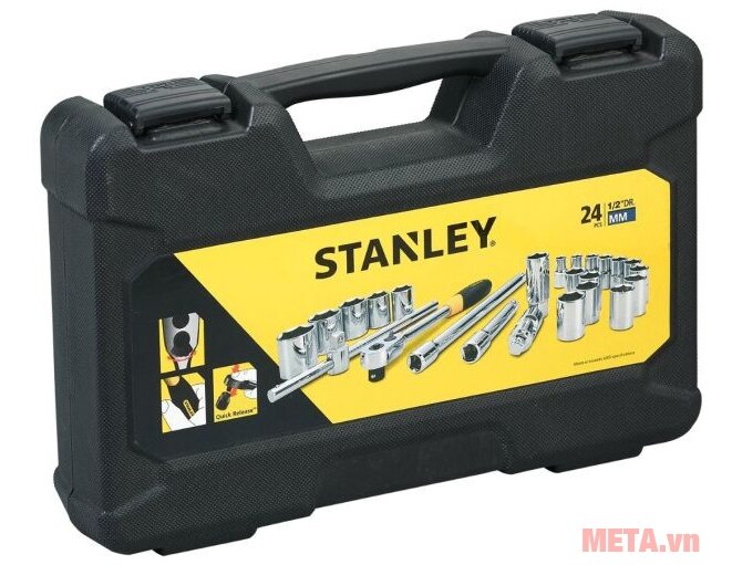 Bộ tuýp 24 chi tiết 1/2” Stanley STMT72795-8 Bộ tuýp 24 chi tiết 1/2” Stanley STMT72795-8